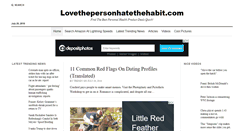 Desktop Screenshot of lovethepersonhatethehabit.com